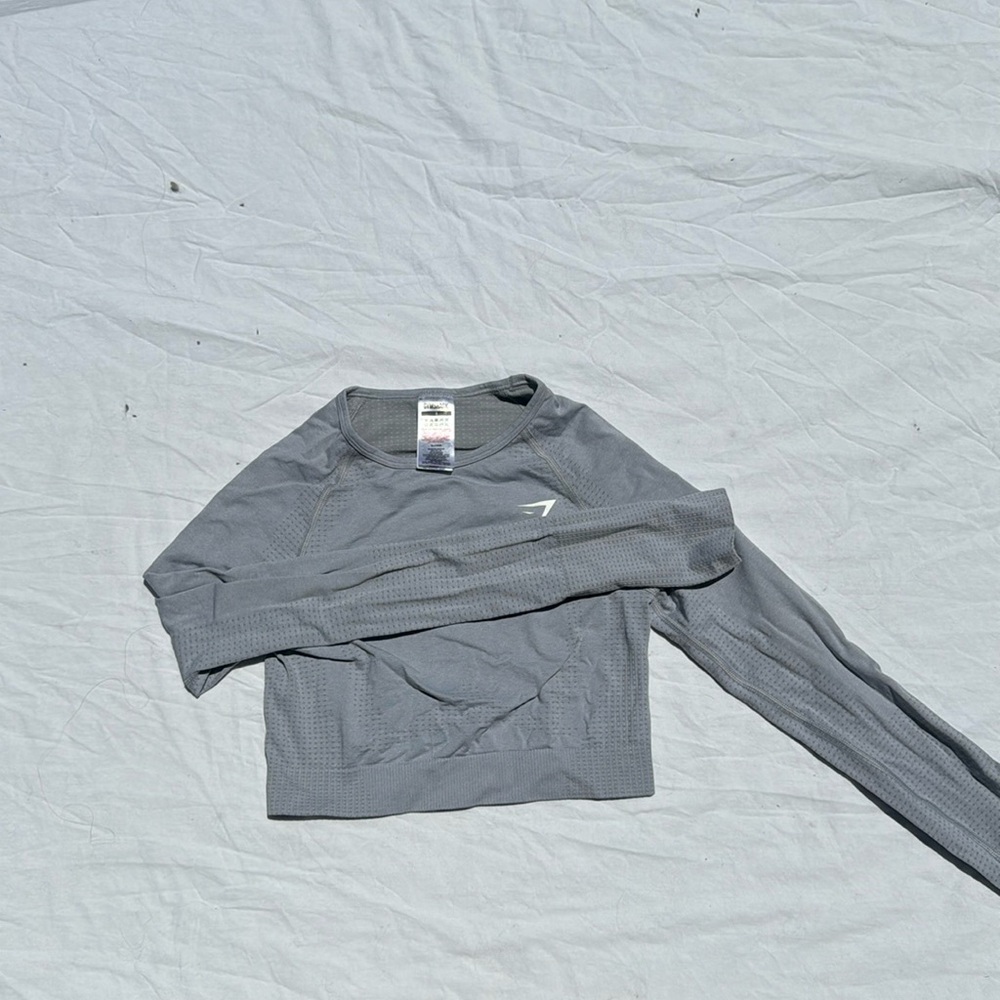 Gymshark grey vital seamless crop S